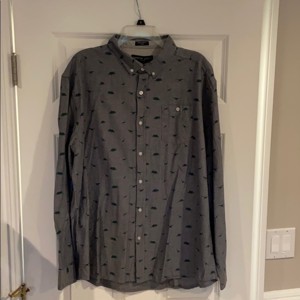 XL Tall Dino Button Down